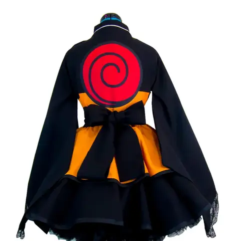 Halloween Costume de Cosplay Anime Shippuden Uzumaki, robe Kimono Lolita pour filles et femmes, robes de Style japonais
