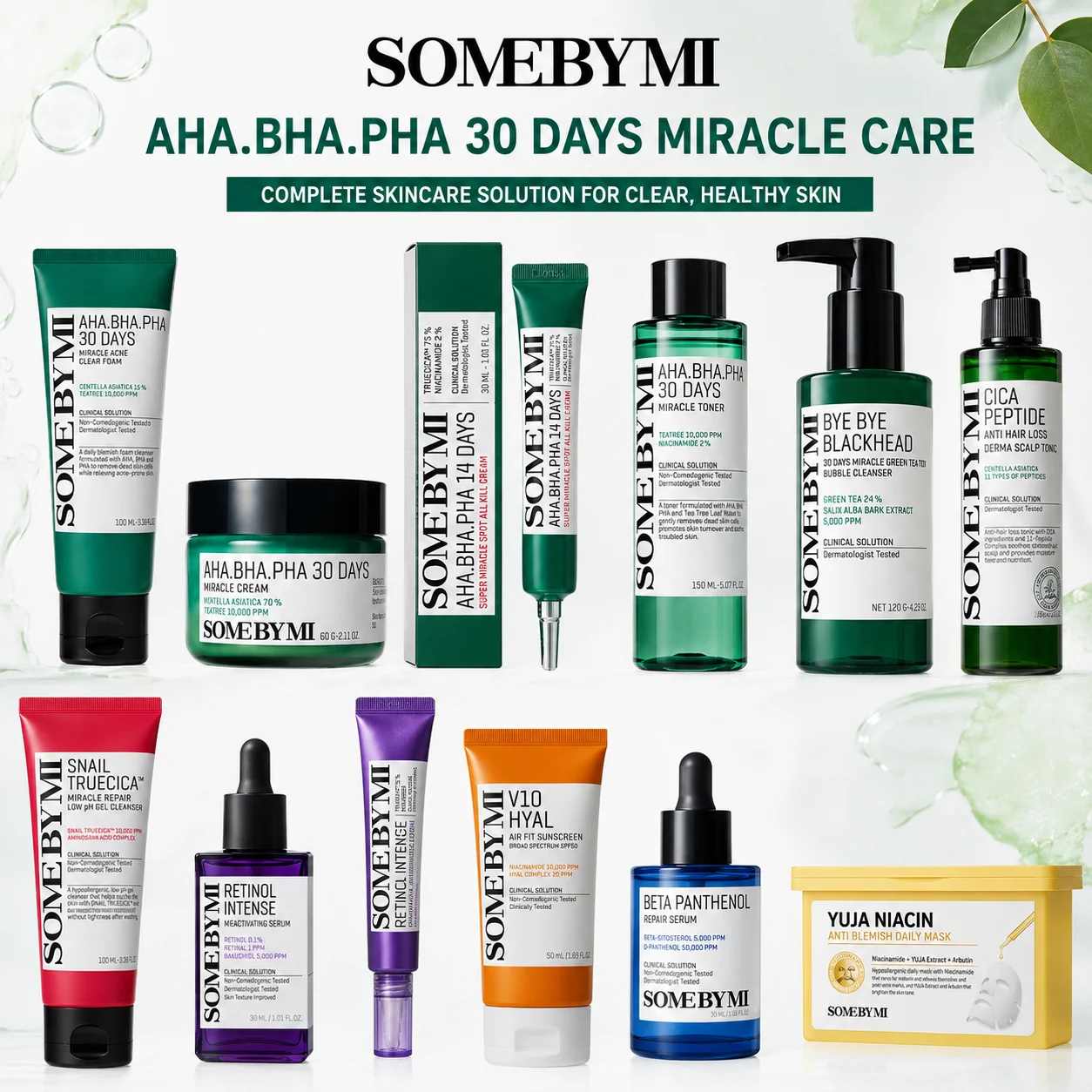 Salicylic Acid Cleanser - SOMEBYMI AHA-BHA-PHA Salicylsäure Exfolierendes Gesichtswasser, Retinol