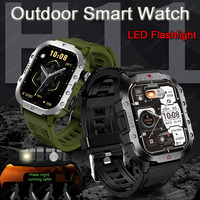 For Xiaomi Smartwatch 2.01 Screen Blood Oxygen Bluetooth Talking Watches Men Multi Sport LED Flashlight Outdoor Smart Watch 2024