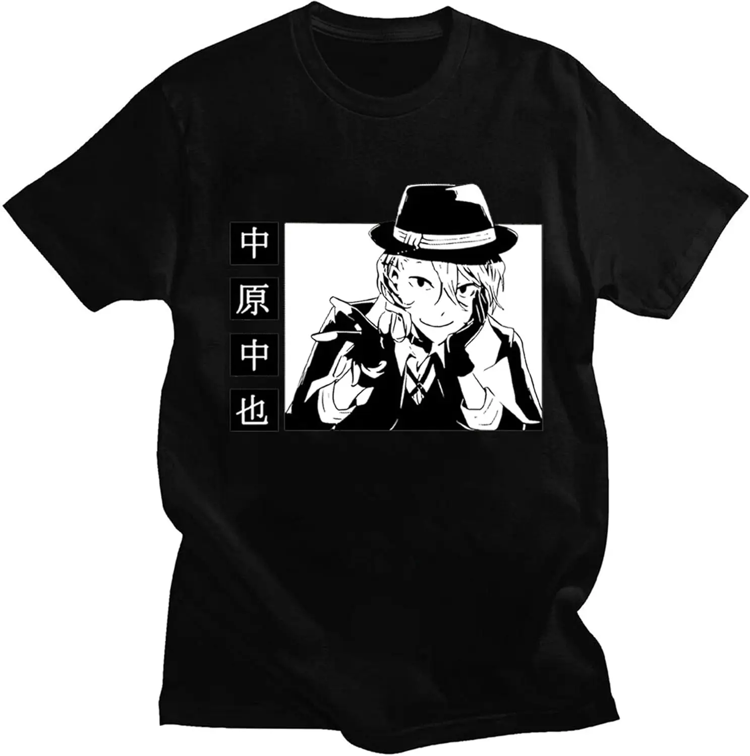 

Anime Bungo Stray Dogs T-Shirt Dazai Osamu T-Shirt Men Women Summer Casual Short Sleeve Tops