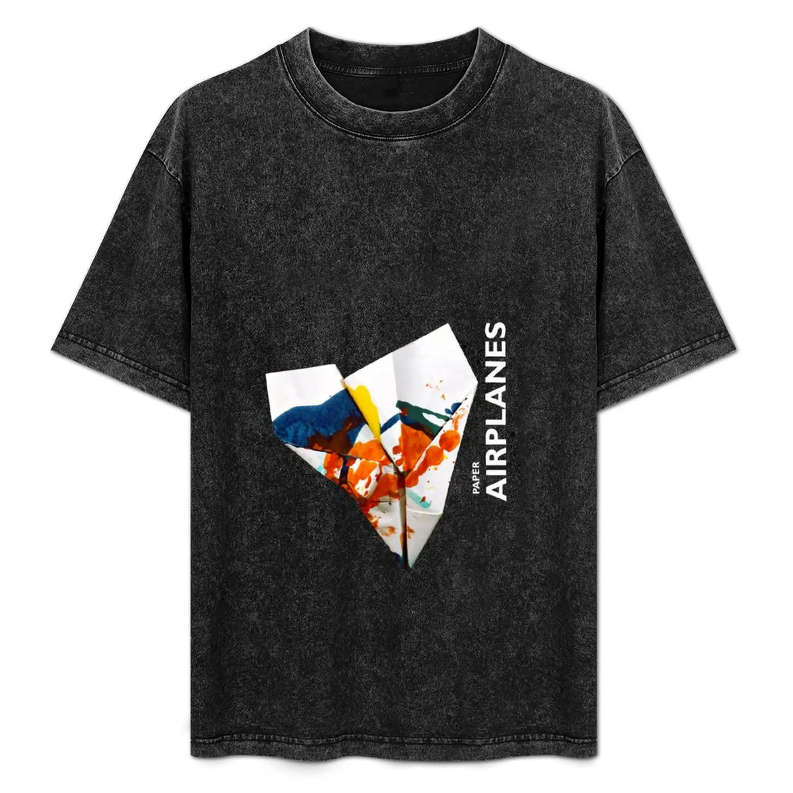 

Paper Airplanes T-Shirt Relaxed Fit Casual Short Sleeve Top