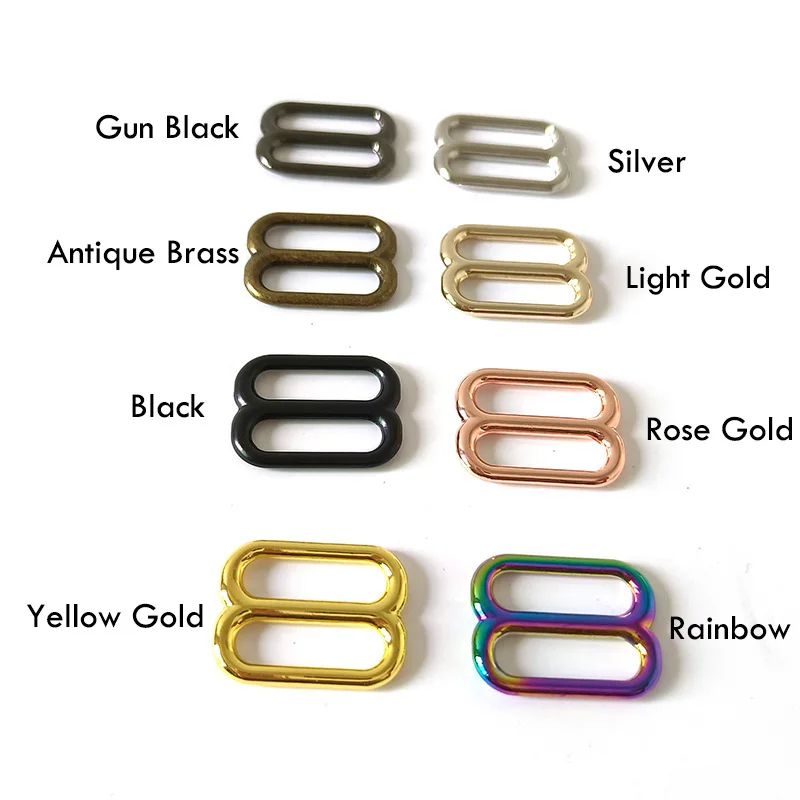 1PCS Zinc Alloy Metal Buckle Slider For Bag Accessory Adjuster Belt Loop Hardware Dog Collar Garment Harness Clasp High Quality