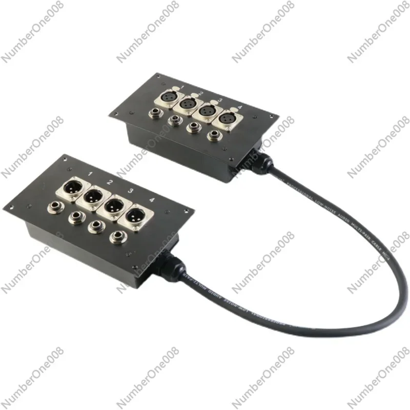 

4/6/8/12-Way Multi-Core Signal Cable Recording Studio Wall Plug Junction Box Audio Connection Line Sound Card Line Concentration