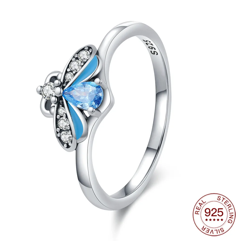 Women's 925 Silver Gecko Snake Scorpion Open Ring, Luxury Zircon