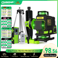 CLUBIONA 16/12 Lines 3D/4D Laser Level Super Powerful Green Beam 360 Horizontal And Vertical Cross-Line Self-leveling Measure