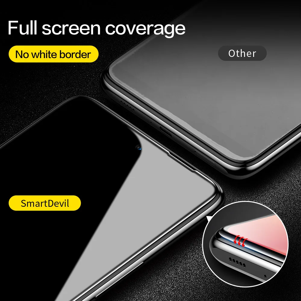 SmartDevil 9D Full Cover Tempered Glass for Xiaomi Redmi Note 11 10 Pro K40 Pro HD Film Screen Protector for Redmi Note 10 5G