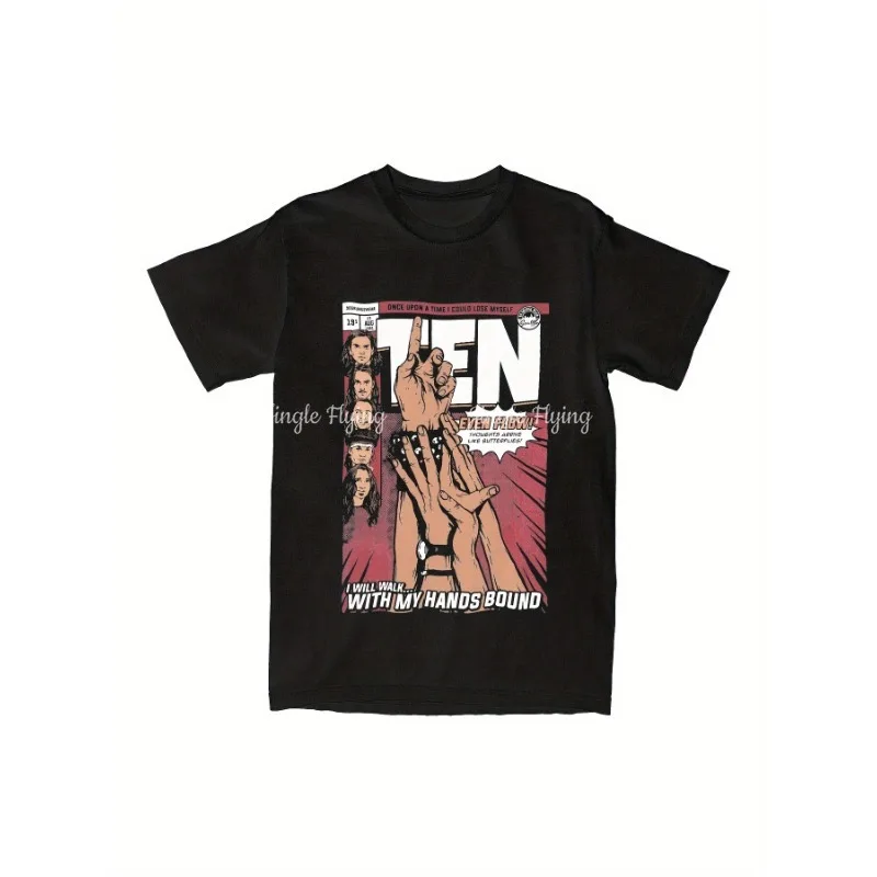 Camiseta masculina dez estúdio álbum pérolas james t camisas hip hop verão camiseta diversão casual puro algodão topos roupas tamanhos grandes