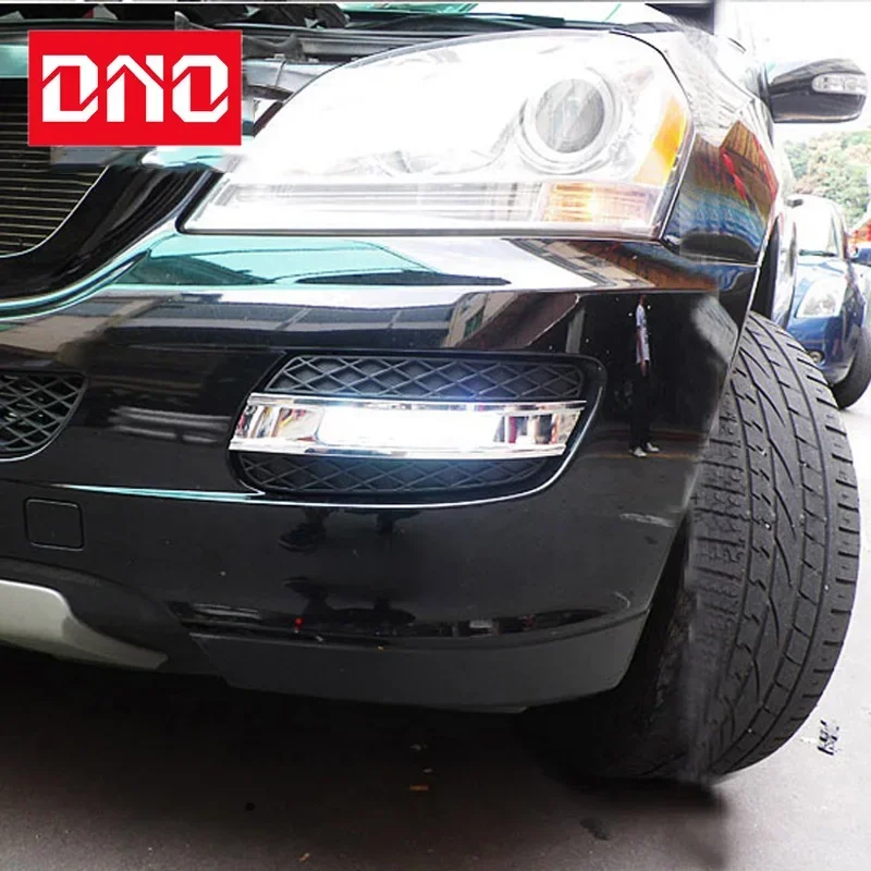 Car LED DRL 12V Daylights For Benz W164 ML280 ML300 ML350 ML320 ML500 2006 - 2009 Auto Dimming Daytime Running Lamps Car Foglamp
