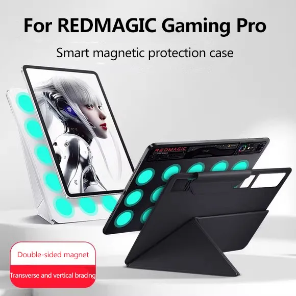 Magnetic Case For ZTE nubia Red Magic Nova 10.9 2024 REDMAGIC Gaming Pro Smart Stand Cover