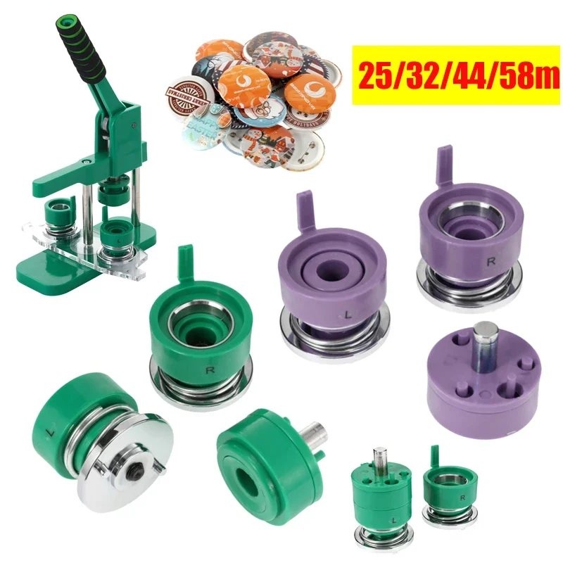 25/32/44/58mm Abzeichen Stanzform Runde Knopfform, DIY Button Maker Teile Abzeichen Form für Knopfabzeichen austauschbare Stanzform