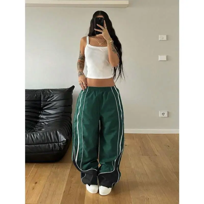 Nouveau 6262 surdimensionné rue Sle pantalons longs printemps automne couleur Blo Ci Walk rétro ajustement pour grande taille hommes