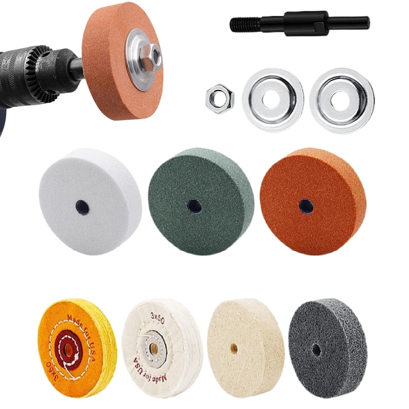 3inch Grinding Wheel Polishing Pad Sanding Disc Metal Grinding Head Grinding Stone Polishing Machine Metal Grinder Rotating Tool