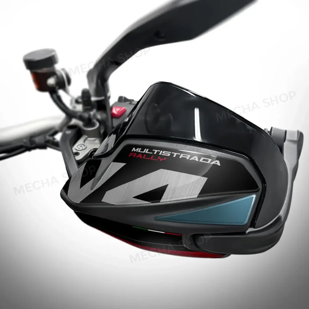 For Multistrada V4 Rally 2026 Hand Guard Shield Protection Decals Motorcycle Handguard Stickers