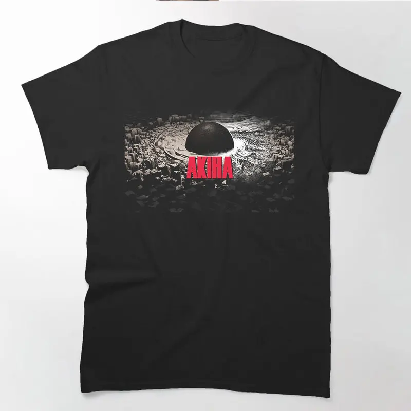 Akira Cyberpunk City Explosion Gift T‑Shirt Katsuhiro Otomo Retro Manga Shotaro Kaneda Neo‑Tokyo Anime Print Short Sleeve Tops