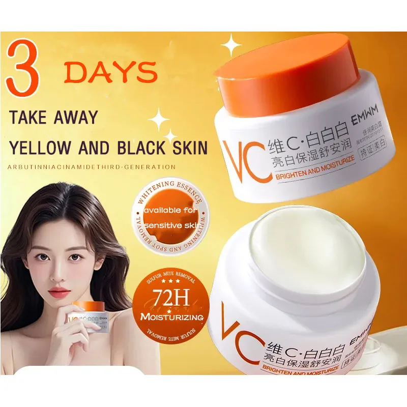 

VC Brightening Cream Niacinamide Dark Spot Corrector Hydrating Anti Aging Face Moisturizer for Glowing Even Skin Facial Care