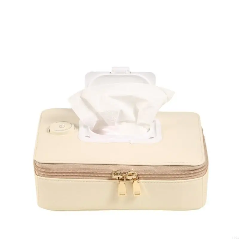 D5QA Pasgeborenen Baby Veeg warmer met 40 ° C/45 ° C/55 ° C Optie Lichtgewicht Constante temperatuurregeling Doekjes Verwarming