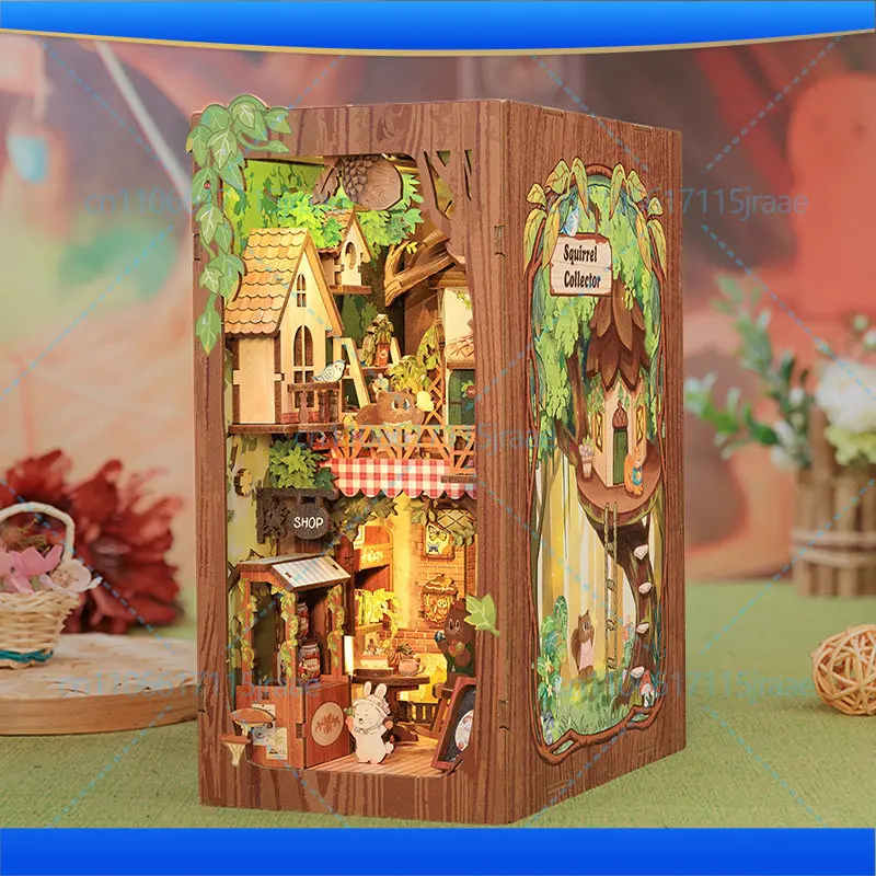 

Squirrel Collector Handmade 3D Puzzle Miniature House Diy Cabin