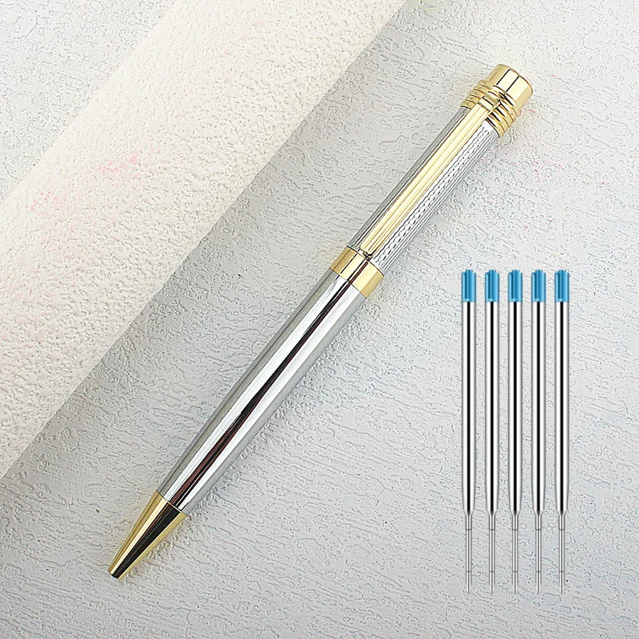 Luxury School Stationery Signature Metal Ballpoint Pen School Office Supplies Roller Ball Pen