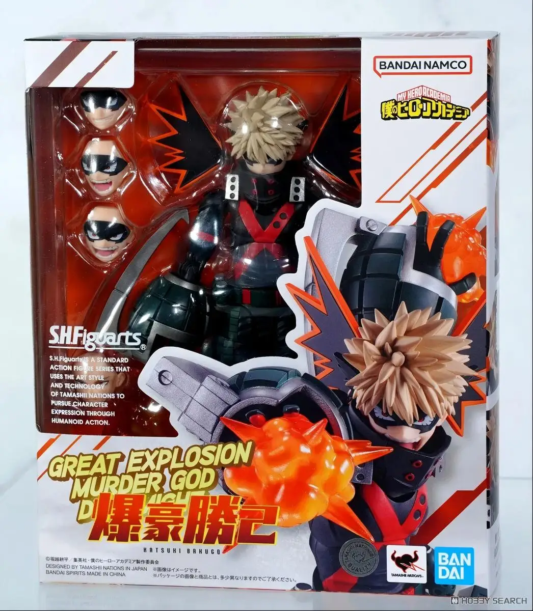 Bandai S.H.Figuarts SHF My Hero Academia Katsuki Bakugo Anime Action Fighter modelo terminado juguete para regalo para niños chico en Stock