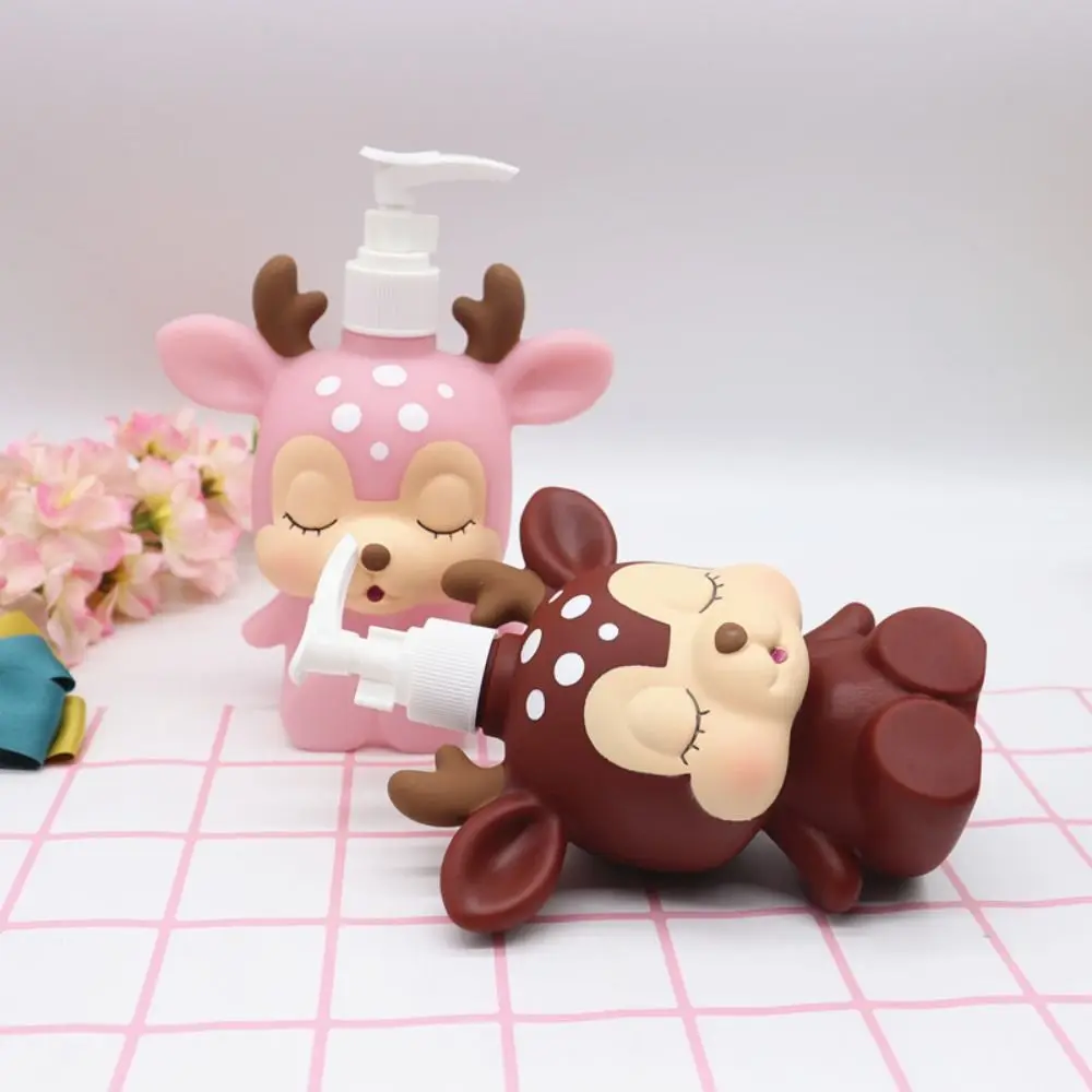 ขวดปั๊มสบู่เหลวแบบกดลายการ์ตูนน่ารัก ขนาด 300 มล.  บรรจุภัณฑ์โลชั่นแบบกด  ความจุขนาดใหญ่  รูปทรงกวาง  สำหรับเดินทาง