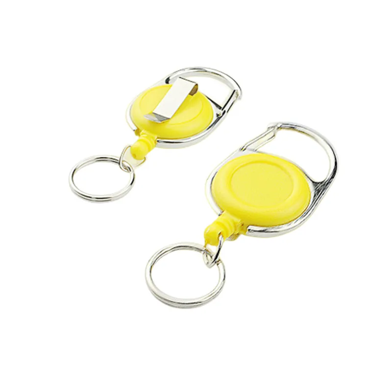 Retractable Pull Badge Reel 1pc Anti Lost Car Key Ring ID Name Tag Card Carabiner for Doctor Nurse Medical Staf Supplies Roller