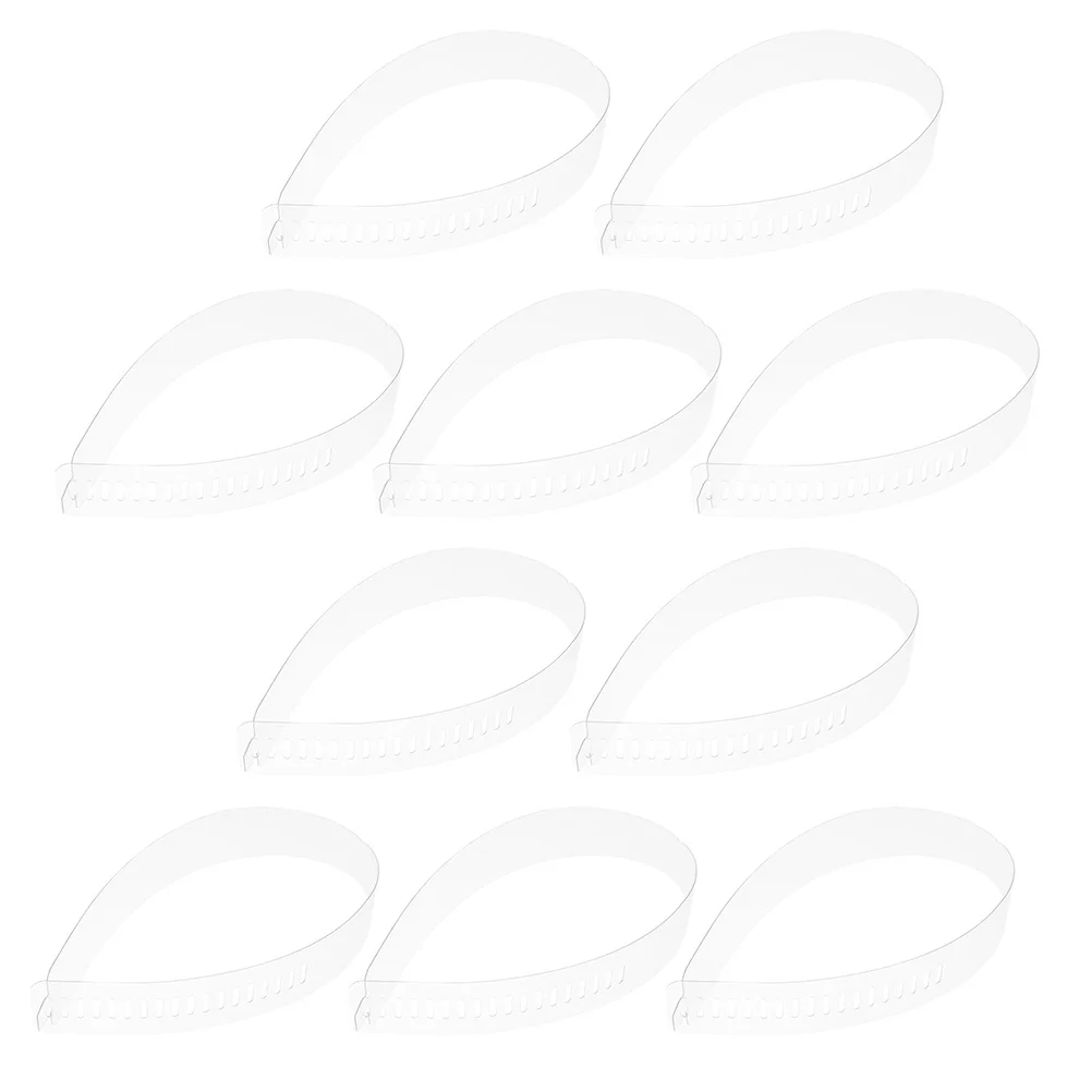 50Pcs Shirt Collar Fixing Strips Durable PVC Adjustable Practical Collar Support Plastic Strips Shirt Fixer Supplies