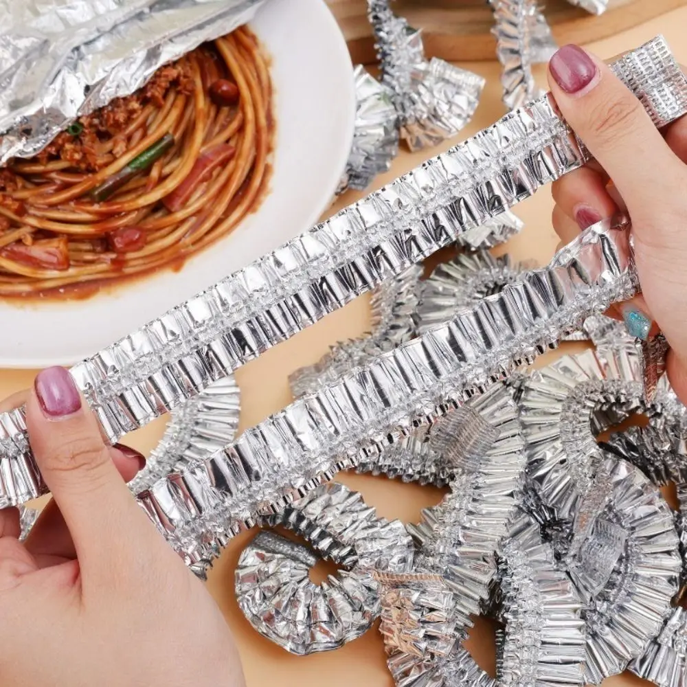 10/20/30/50Pcs Aluminum Foil Aluminum Foil Film Food Cover Thermal Insulation Films Reusable Food Insulation Cover Food Grade