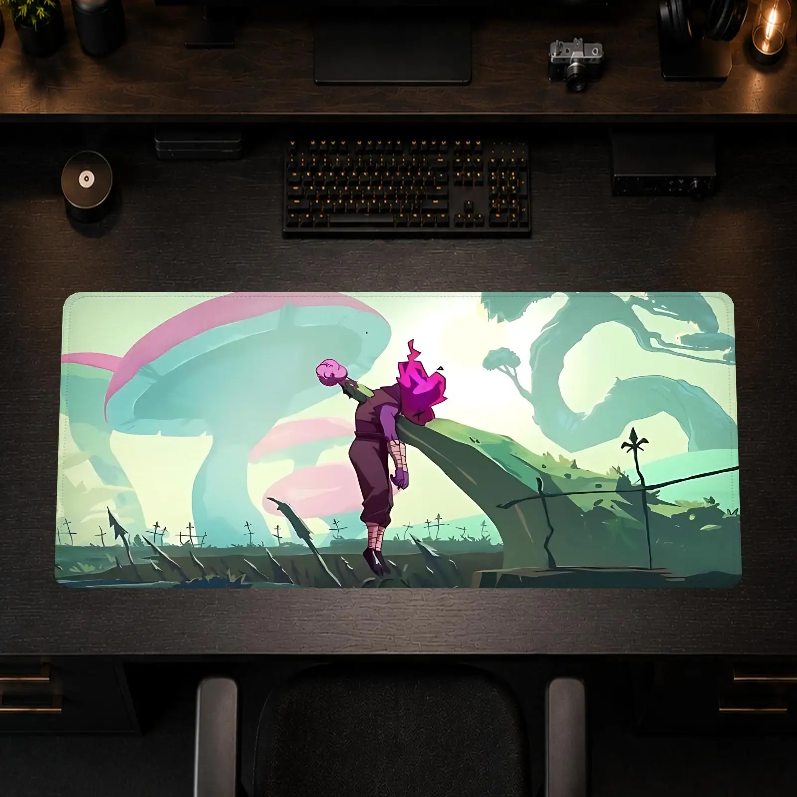 Dead Cells Mauspad, Gaming-Büro, rutschfeste Schreibtischunterlage, DIY-Mauspad, große Gaming-Tastatur, Overlock