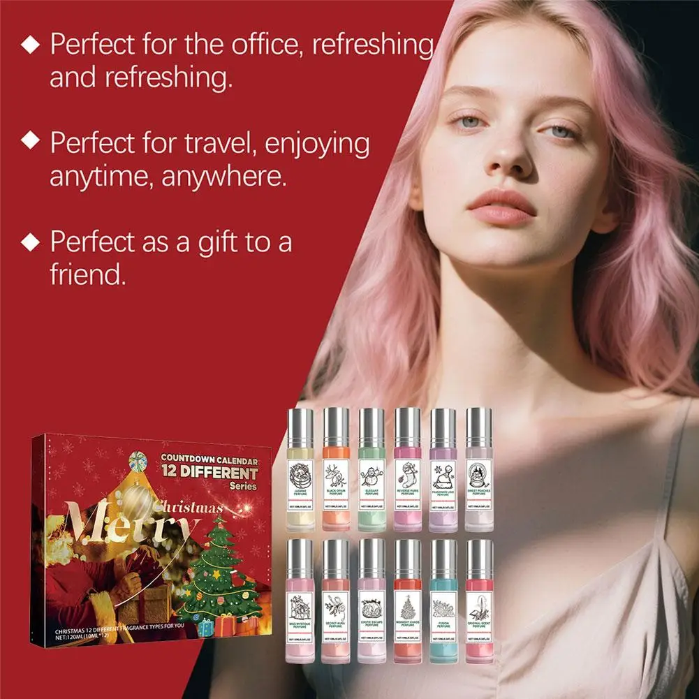 Christmas Festive Countdown Series Sample Spray Ladies Lasting Light Fragrance Elegant Charm Floral Romantic Gift Set Box 100ml