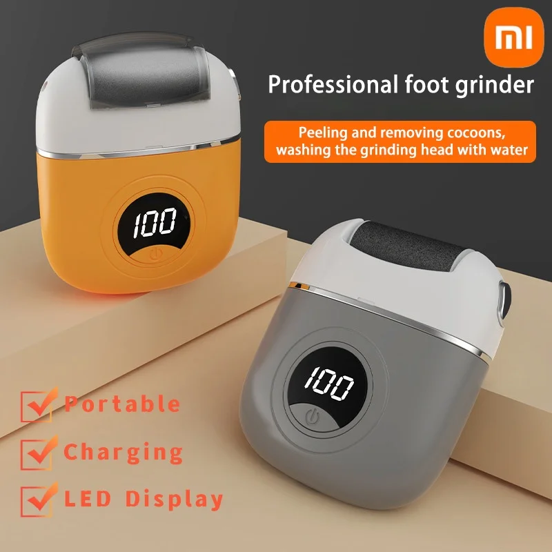 Xiaomi Mini Draagbare Led Digitale Display Oplaadbare Elektrische Voet Grinder Legering Voet Grinder Grof En Fijne Legering Kop Elk