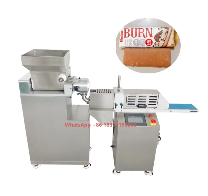 Protein bar Extruder Making Machine / Chocolate Energy Bar Production Line
