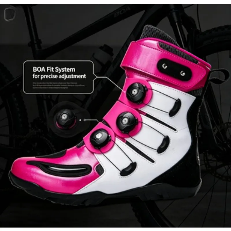 

Motorcycle Team Riding Motorcycle Shoes and Calf Motorcycle Shoes Buckle Motorcycle Boots Ankle Protection Bicycle Riding Boots