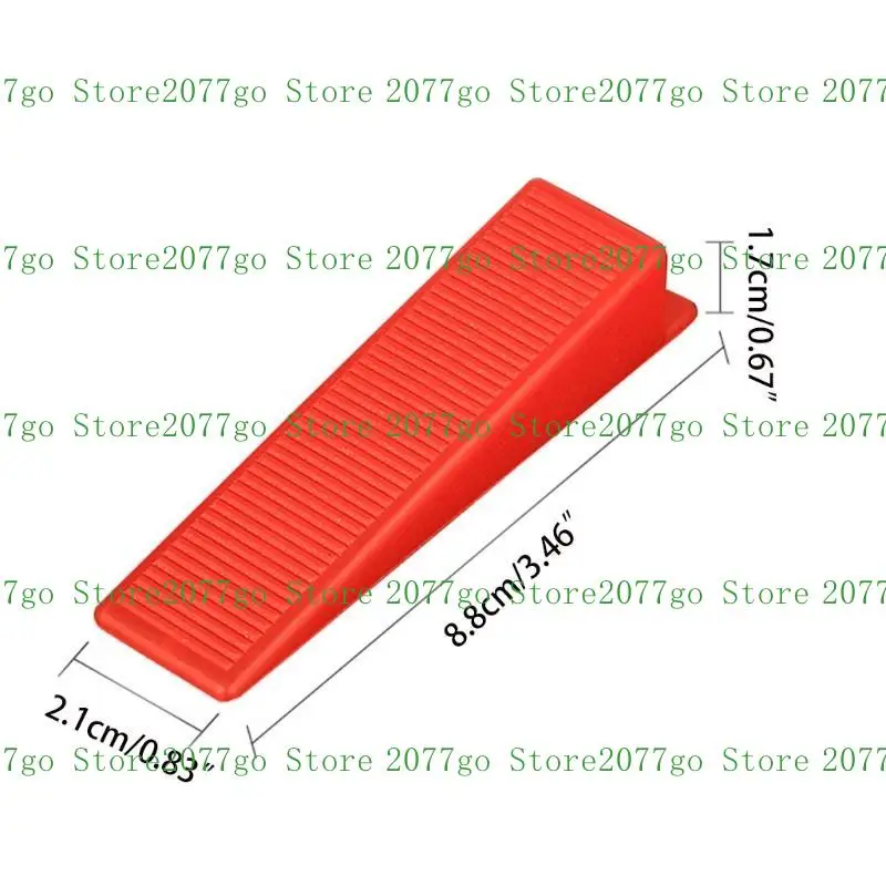 Y1UD 100 Pcs Tile Leveling Clips Flat Tile Leveling Spacers System Clips for Professional Ceramic Tile and Stone Installation
