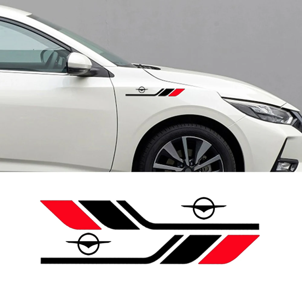 For Haima Haima S5 Young S7 8S 7X 6P E3 E5 Plima Sport Decor Decal Vinyl 2PCS Car Body Side Sticker