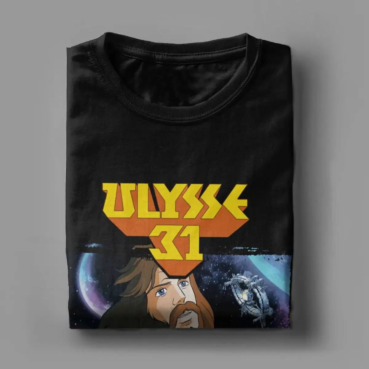 O Neck Short Sleeve T Shirts Plus Size Clothes Ulysse 31 Ulysses 31 T-Shirt for Men Cartoon Vintage Pure Cotton Tees