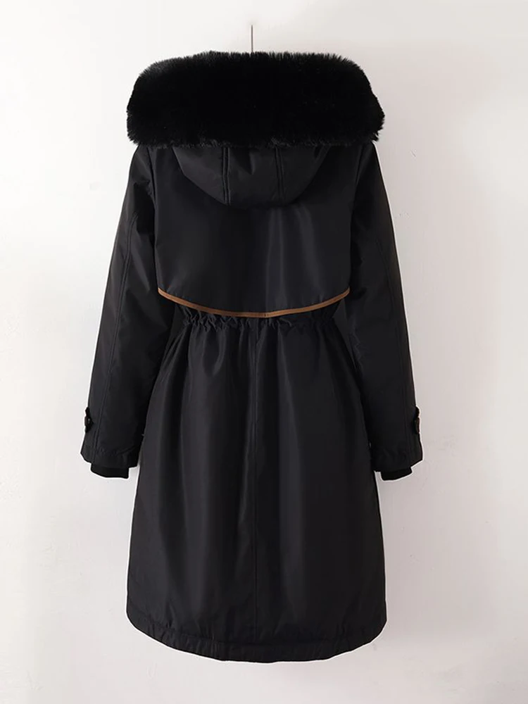 2024 Winter Autumn New Women Down Cotton Coat Jacket Female Loose Parkas Keep Warm Thick Outwear Fashion Hooded Overcoat