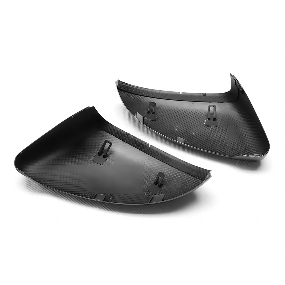 Replacement Rearview Side Mirror Covers Cap For 14-20 Volkswagen VW Golf 7 MK7 R GTI Dry Carbon Fiber Casing Shell