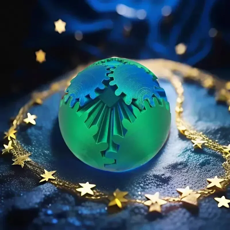 Gear Ball – jouets Fidget imprimés en 3D, balle rotative ou Cube, soulagement du Stress, jouet de bureau, anxiété, activité de relaxation, cadeau pour adultes et enfants