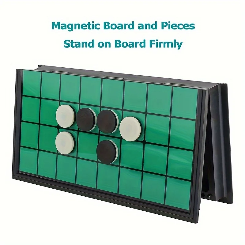 AIUAZA Original Othello - Timeless Strategy Game - Engaging & Secure Magnetic Folding Board - Perfect for Indoor Fun