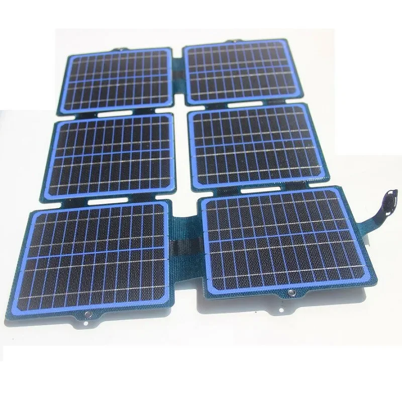 150W 5V/12V Foldable Solar Panel ETFE Waterproof Solar Charger Portable Mobile Power USB Type-C / DC for Outdoor Camping Hiking