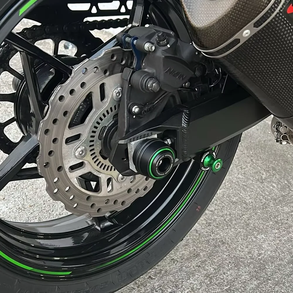 ملحقات الدراجة النارية KAWASAKI Z900 Z900RS Z900SE Z 900 RS 2019-2025 2026 الجبهة الخلفية شوكة العجلات المنزلق المحور تحطم حامي