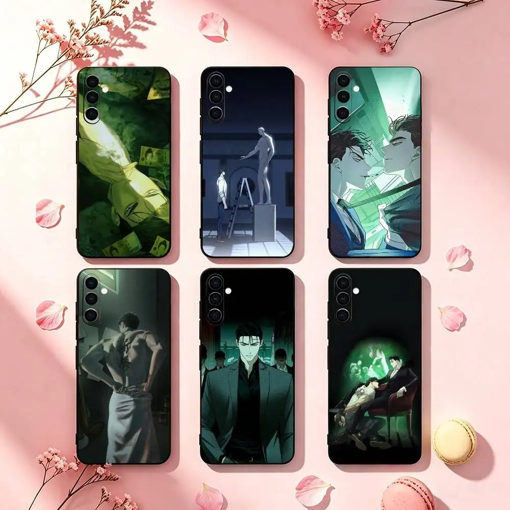 Under The G-Greenlight Jin Cheong-woo Phone Case For Samsung Galaxy A73,A72,A71,A70,A53,A52,A51,Soft Silicone Black Cover