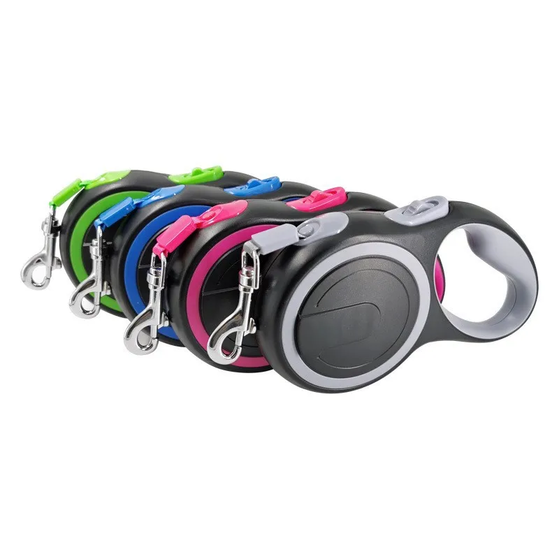 

PowerRetract X9 Dog Leash - 150kg Auto Locking System with Shock Absorber, 5-8m Adjustable Nylon Tape for Pitbull/Shepherd