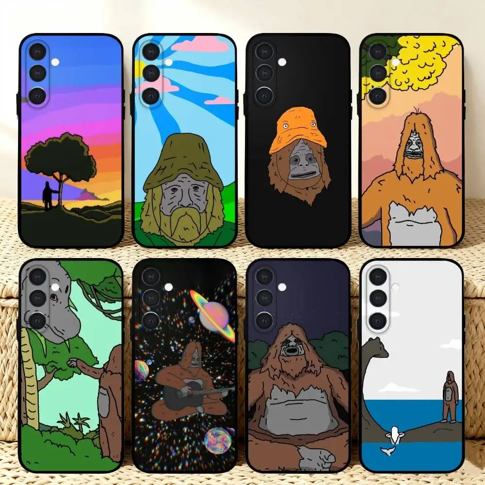 

TBLS Sassy The S-Sasquatch Phone Case For Samsung A73,72,71,53,52,51,22,91,80, Soft Black Cover