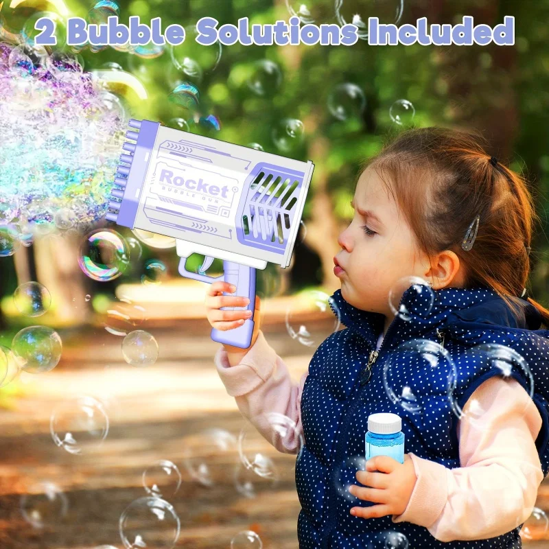 69 Holes Bubble Maker With Bubble Solution For Adults