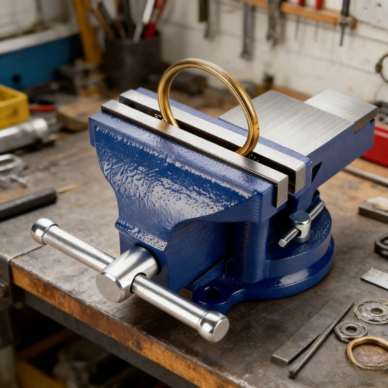 Mini Multifunctional Bench Vise for Woodworking Jewelry Making - Heavy Duty Flat Jaw Anvil Design Home Desktop Clamp Tool