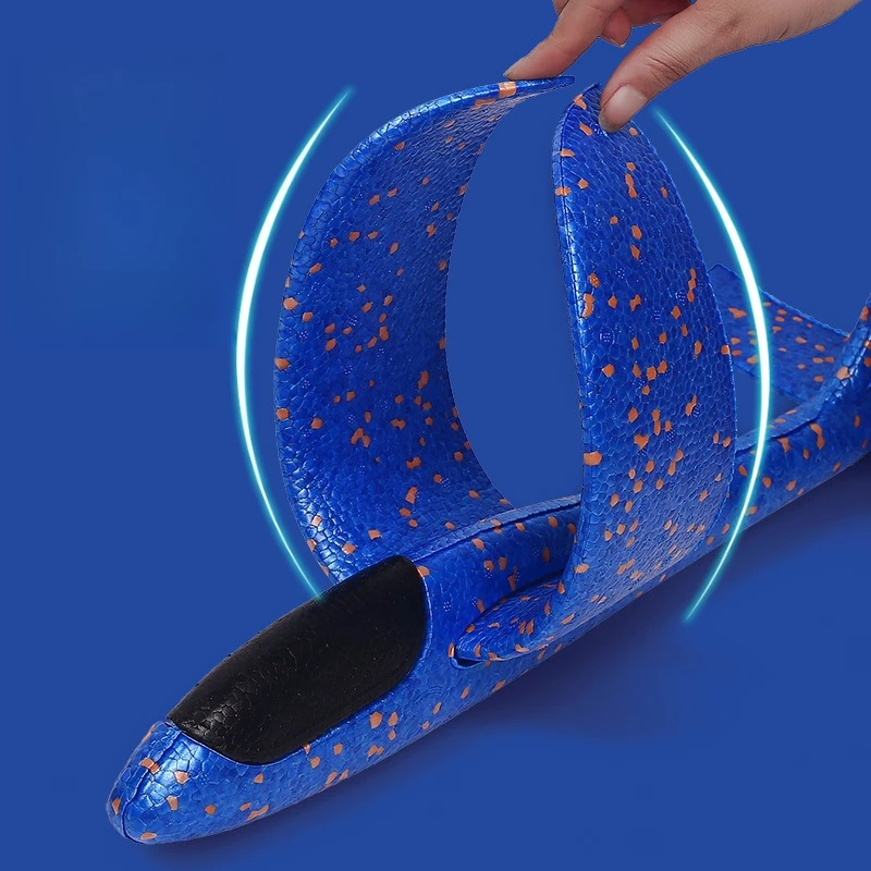 

Airplane Toy Foam Material Flying Glider Smooth Sliding Large Hand Throw plane Outdoor Aircraft Model Toys for Kids Boys Gifts