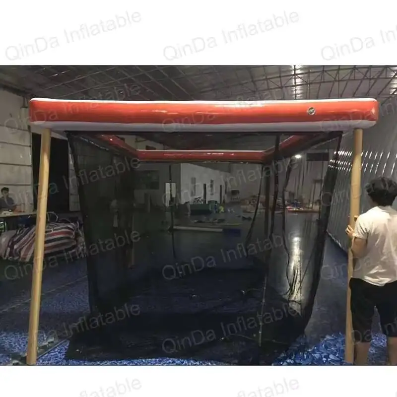 Taille libre personnaliser flottant sur lac PVC gonflable mer piscine flotteur avec Net Yacht bateau piscine pour bateau