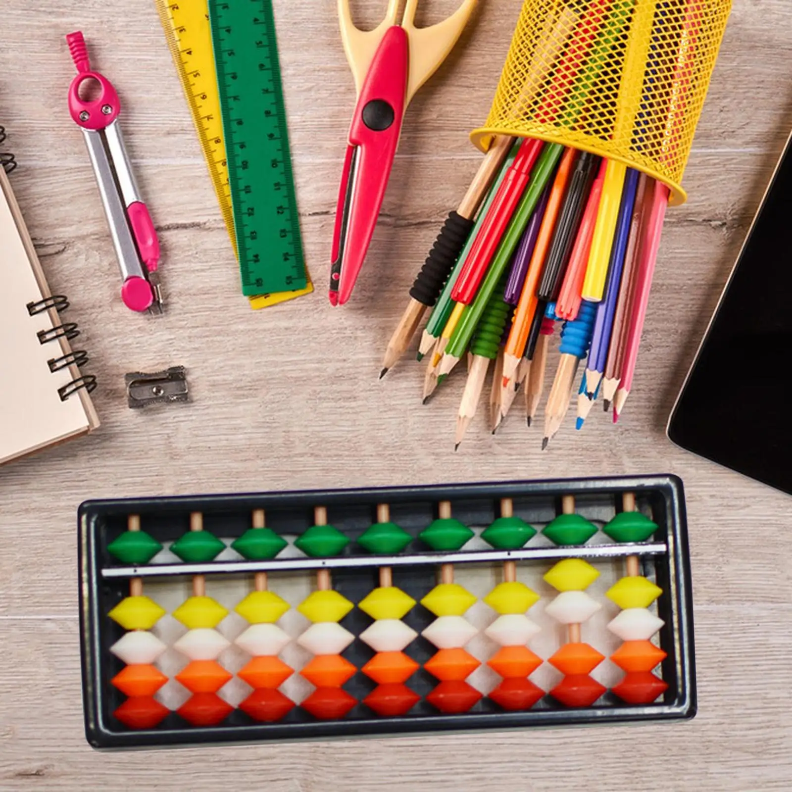 3x with Colorful Beads, Calculator, Kids Counting Tool, Montessori Toys, Educational Math Toys, Adult Learning Aids And