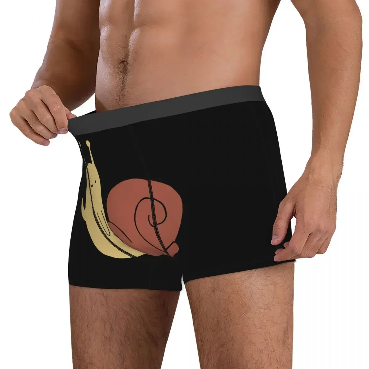 Boxer Underpants Shorts  Snail Panties Men Breathable Underwear For Homme Man Boyfriend Gift